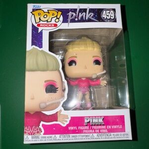 Funko Pop! Rocks Pink Figure with Blonde Hair